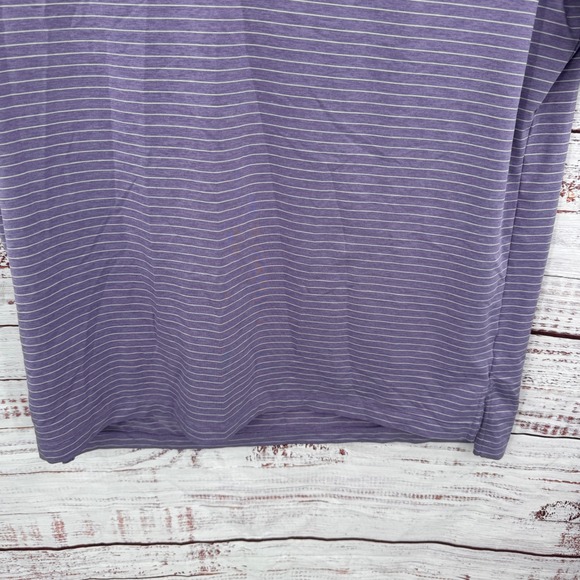 Peter Millar Summer Comfort Golf Polo Shirt Mens Large Striped Performance - Picture 3 of 9